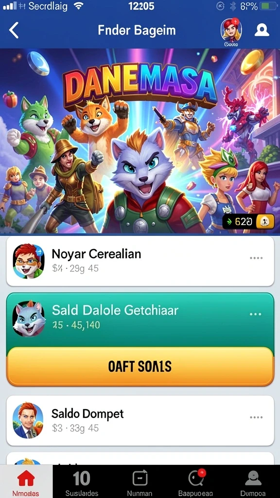 Tampilan awal yang menarik dan intuitif.