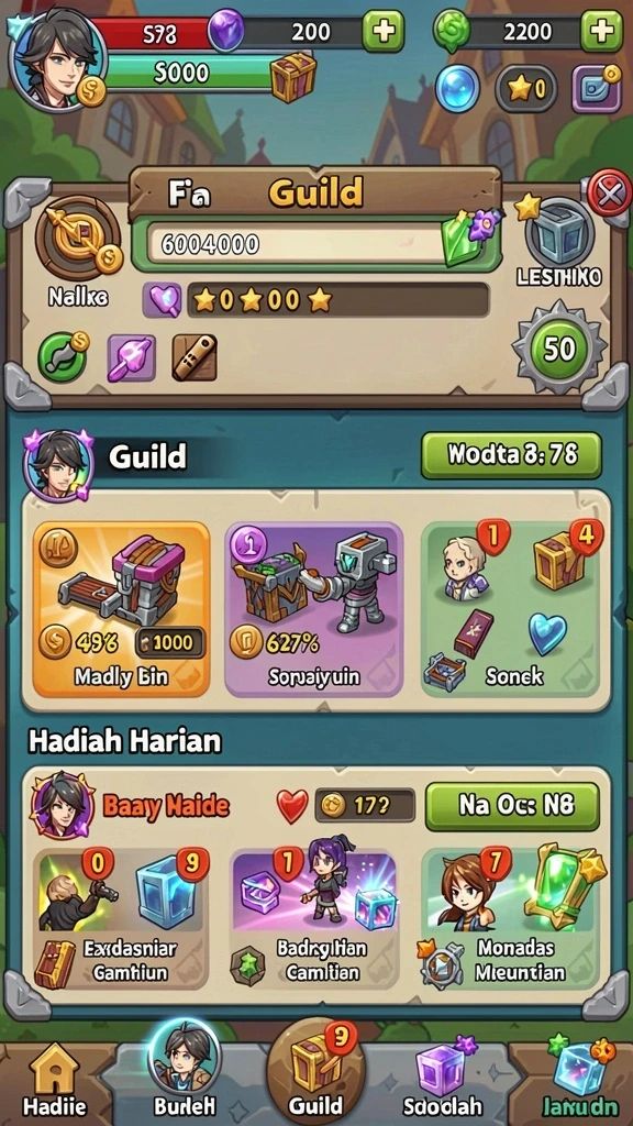 Mode multiplayer dengan pemain dari seluruh dunia.