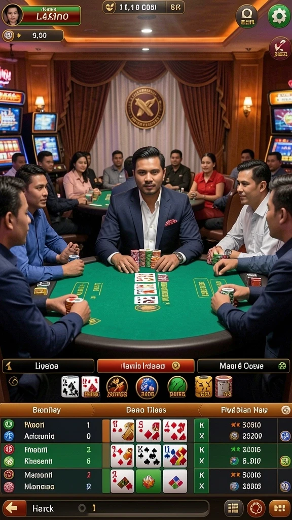Tangkapan layar menunjukkan fitur komunitas dalam game.