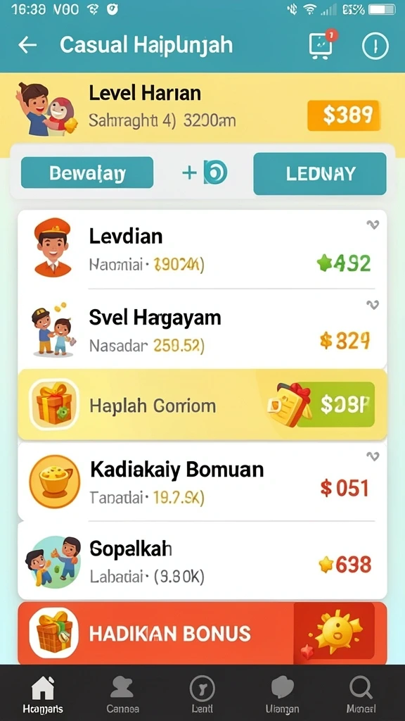 Tampilan antarmuka yang user-friendly.