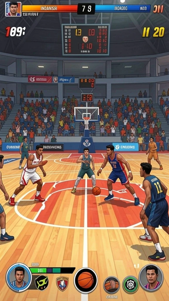 Interaksi antarpemain dalam mode multiplayer.