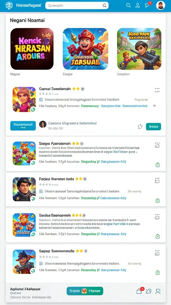 Tangkapan layar dari aksi seru di salah satu level permainan.