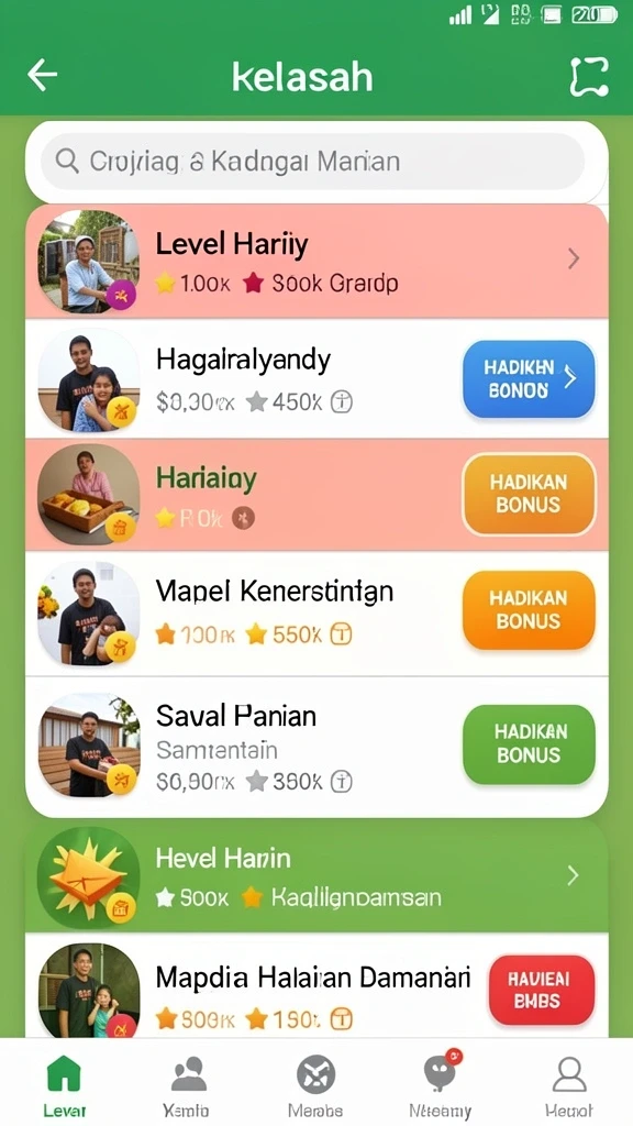 Fitur bonus dan reward yang menggiurkan.