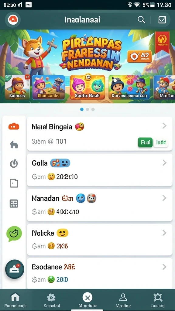 Berbagai kategori permainan yang tersedia untuk semua penggemar.
