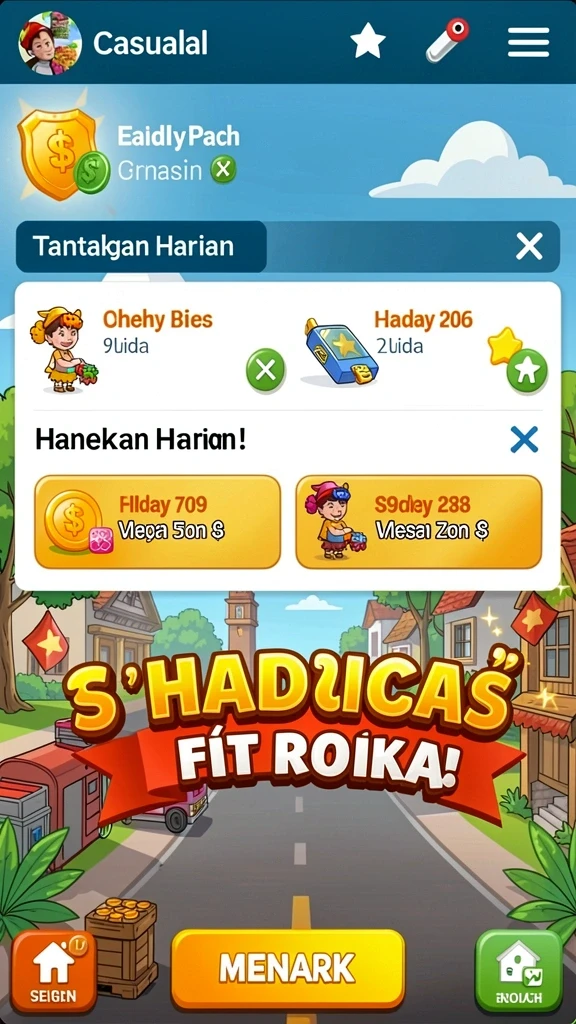 Karakter dan elemen visual yang menawan.