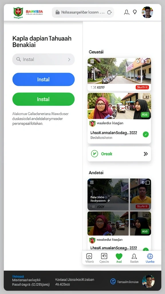 Screenshot menunjukkan tampilan menu utama KNO89.