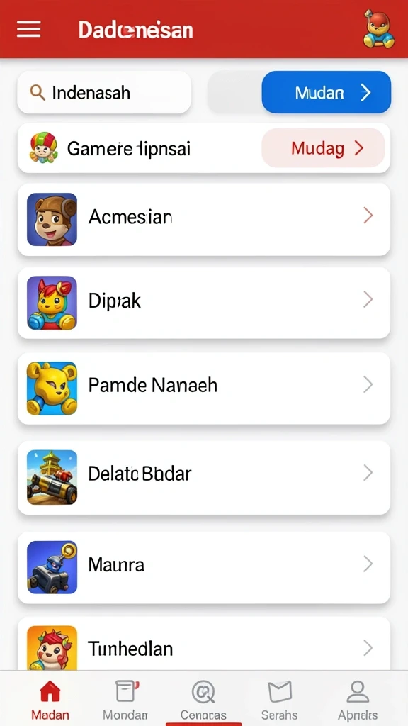 Tampilan awal yang menarik dengan antarmuka intuitif.