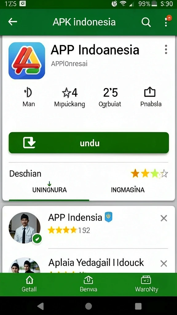 Tampilan awal yang menarik dan mudah dinavigasi.