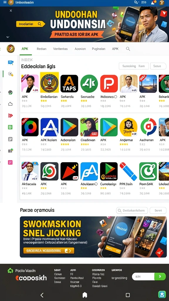 Screenshot menunjukkan berbagai permainan slot yang tersedia.