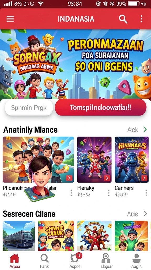 Tampilan menu utama REJEKIPOP yang menarik.