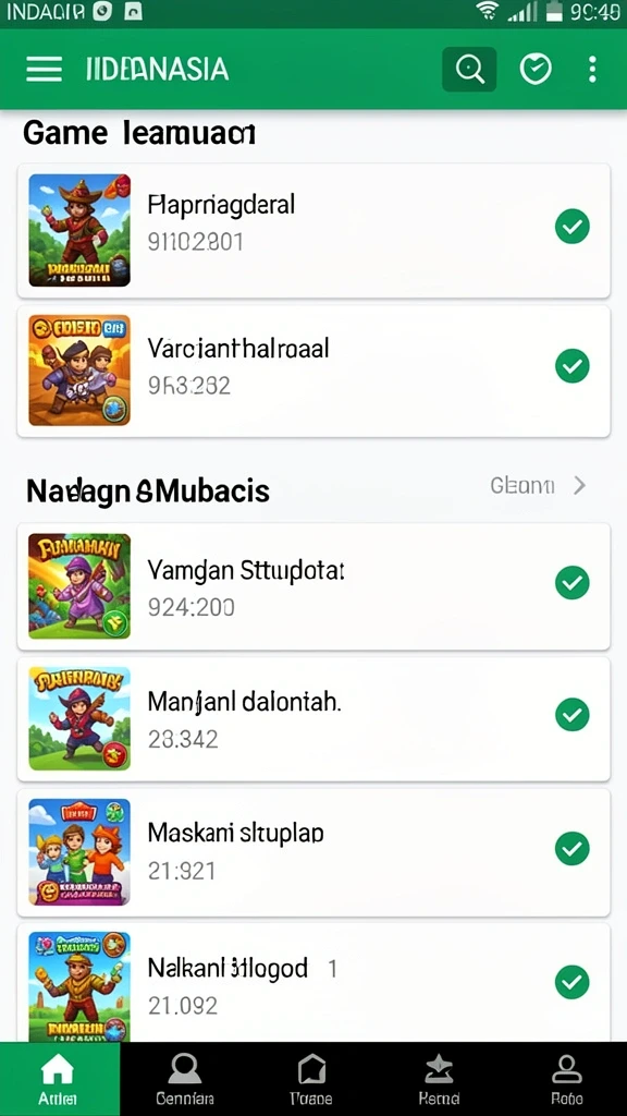 Momen aksi seru di dalam permainan.