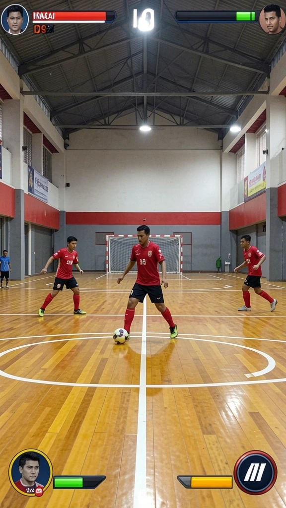 Tangkapan layar menunjukkan karakter utama dalam lingkungan yang indah.