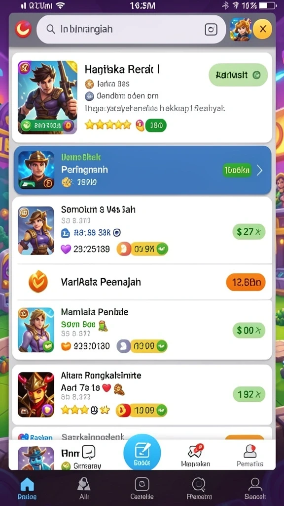 Tampilan antarmuka yang user-friendly dan menarik.