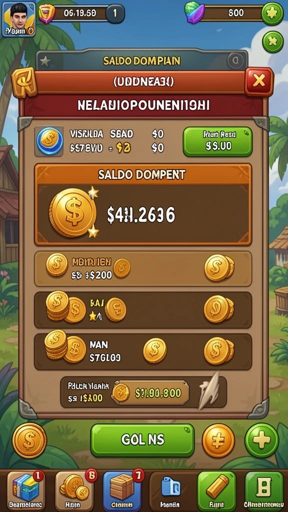 Tampilan awal game yang menarik perhatian.