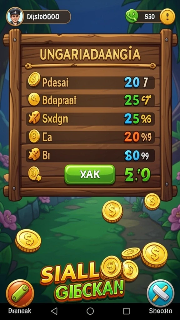 Tampilan menu utama TOBAWIN88 yang menarik.