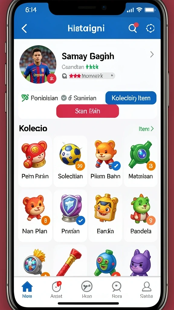 Tampilan menu utama yang menarik dan intuitif.