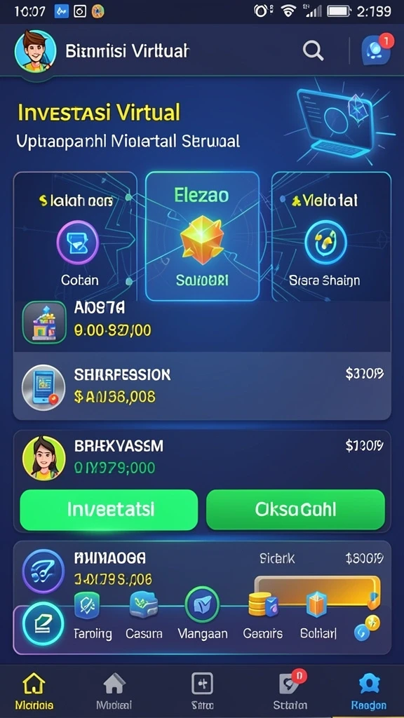 Fitur chat yang memungkinkan interaksi antar pemain.